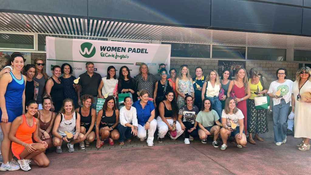 Campeonato de padel femenino, patrocinado por El Corte Inglés