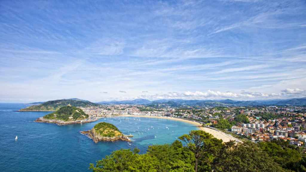 Vista panorámica de Donostia.