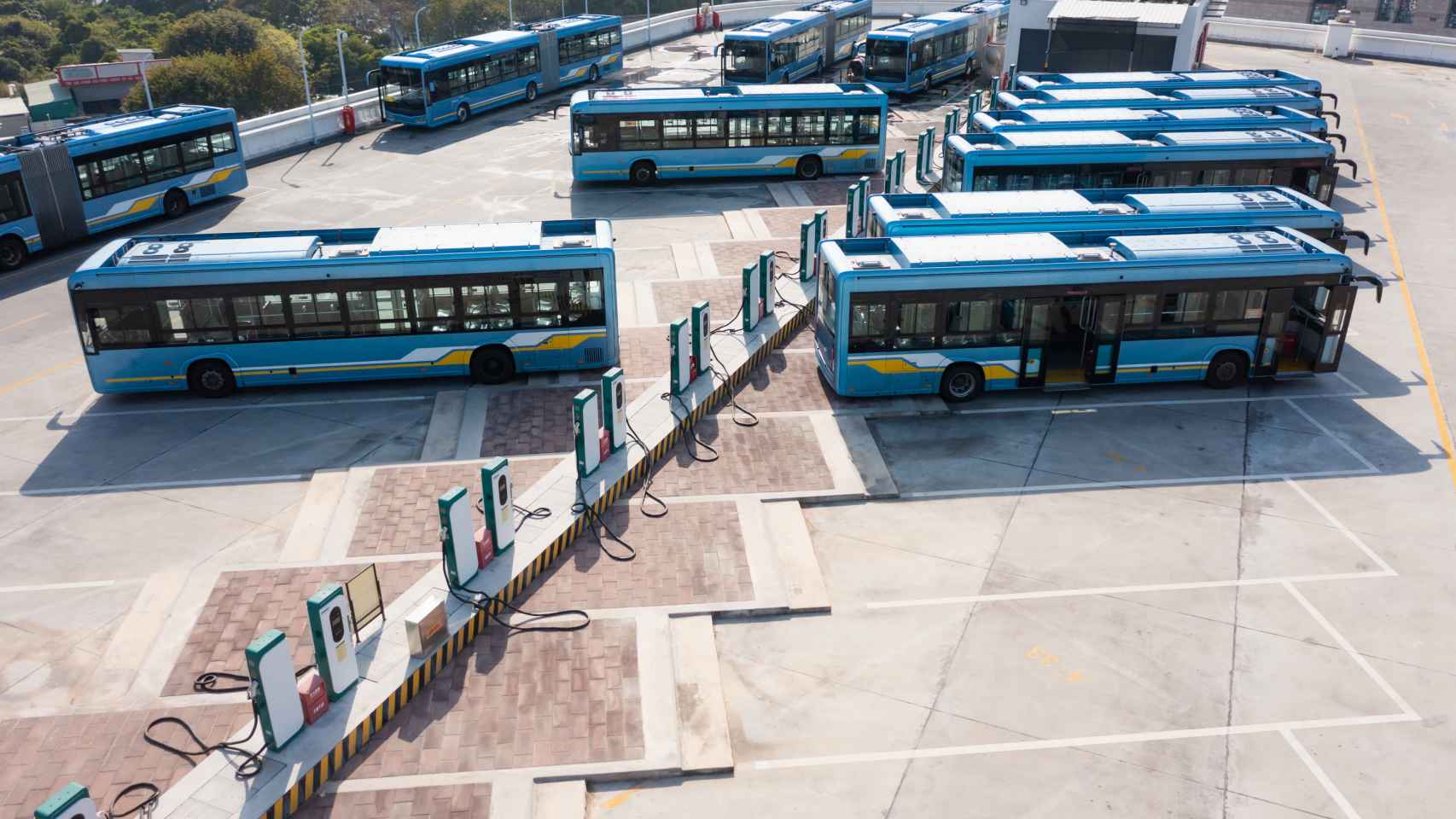 Autobuses eléctricos / GETTY IMAGES