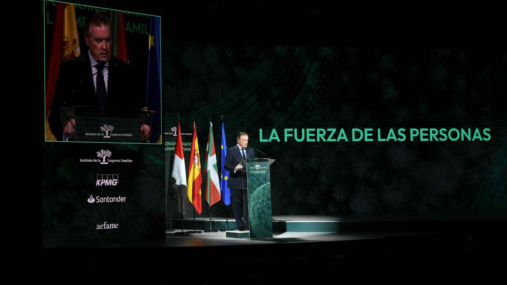 Sendagorta durante su discurso en el Congreso Nacional de la Empresa Familiar.