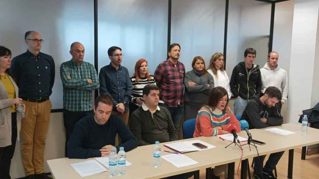 Rueda de prensa de los cuatro sindicatos de Siemens Gamesa / CV