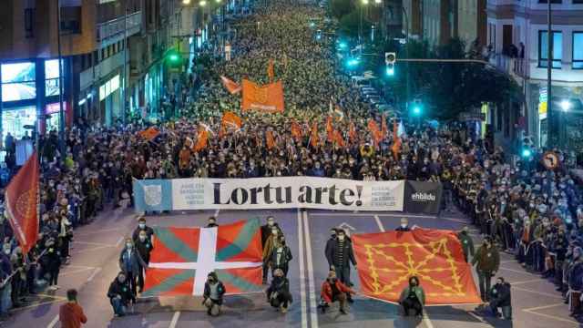 Manifestación de EH-Bildu en favor de la “nación vasca” en Bilbao / EH-Bildu