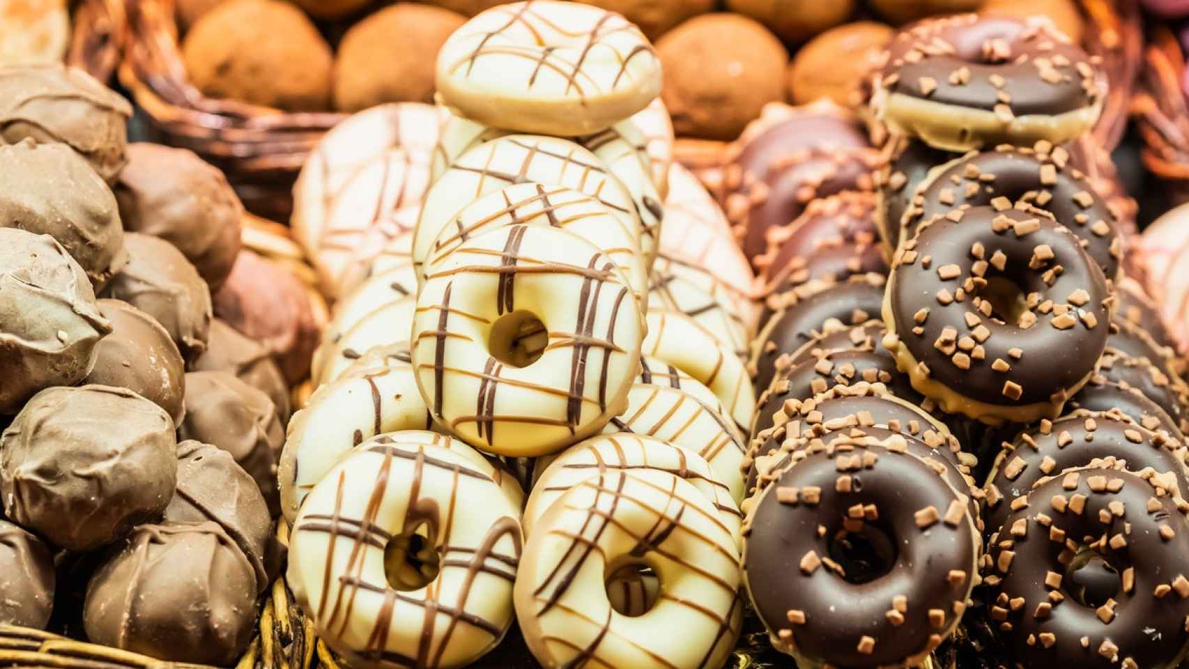 Donuts de diferentes sabores.