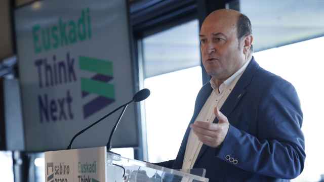 El presidente del EBB del PNV, Andoni Ortuzar, ha presentado en Bilbao ‘Euskadi Think Next’,  un proyecto de  la Fundación Sabino Arana /Miguel Toña - EFE