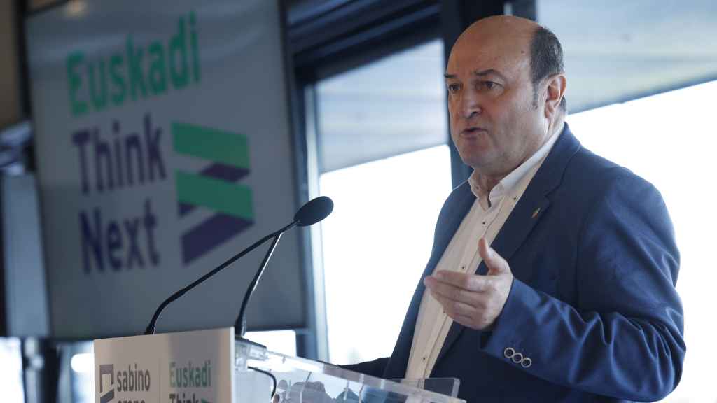 El presidente del EBB del PNV, Andoni Ortuzar, ha presentado en Bilbao ‘Euskadi Think Next’,  un proyecto de  la Fundación Sabino Arana /Miguel Toña - EFE