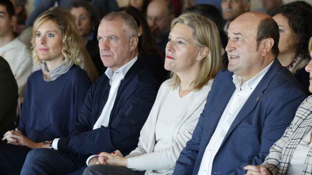 El lehendakari, Iñigo Urkullu y el presidente del EBB, Andoni Ortuzar / Miguel Toña - EFE