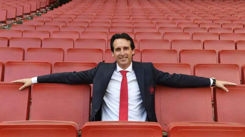 Unai Emery, durante su presentación como nuevo técnico del Arsenal de la Premier League.