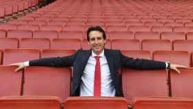 Unai Emery, durante su presentación como nuevo técnico del Arsenal de la Premier League.