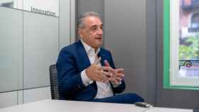 Alfredo Redondo, CEO de Agile Content, durante la entrevista en las oficinas de la empresa en Bilbao / Nacha Abaitua