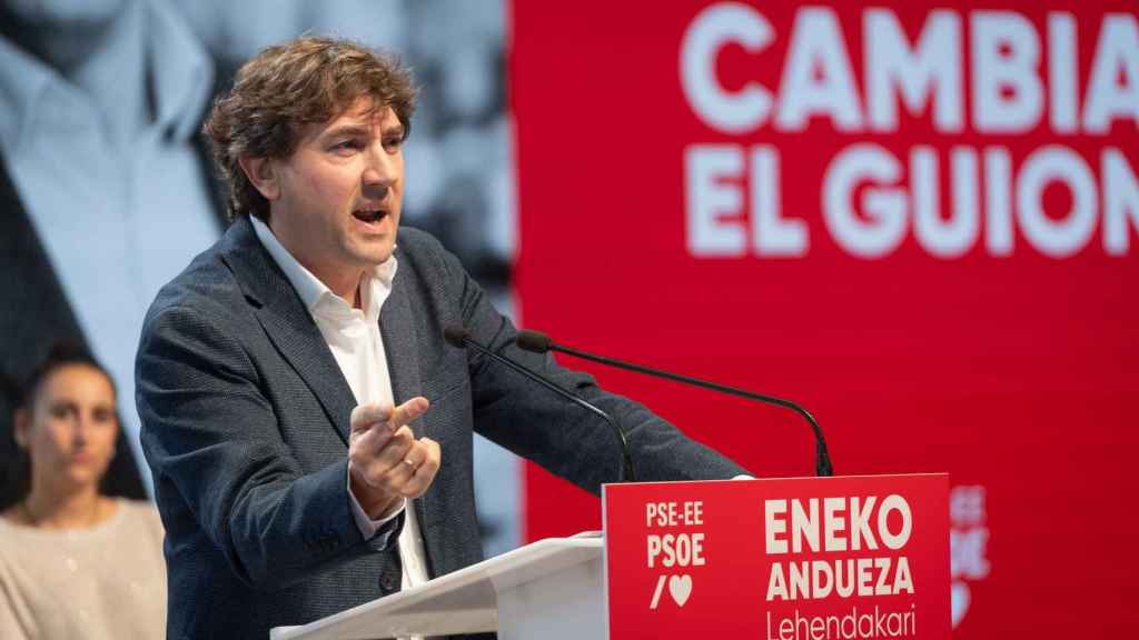 Eneko Andueza durante su presentación como candidato.