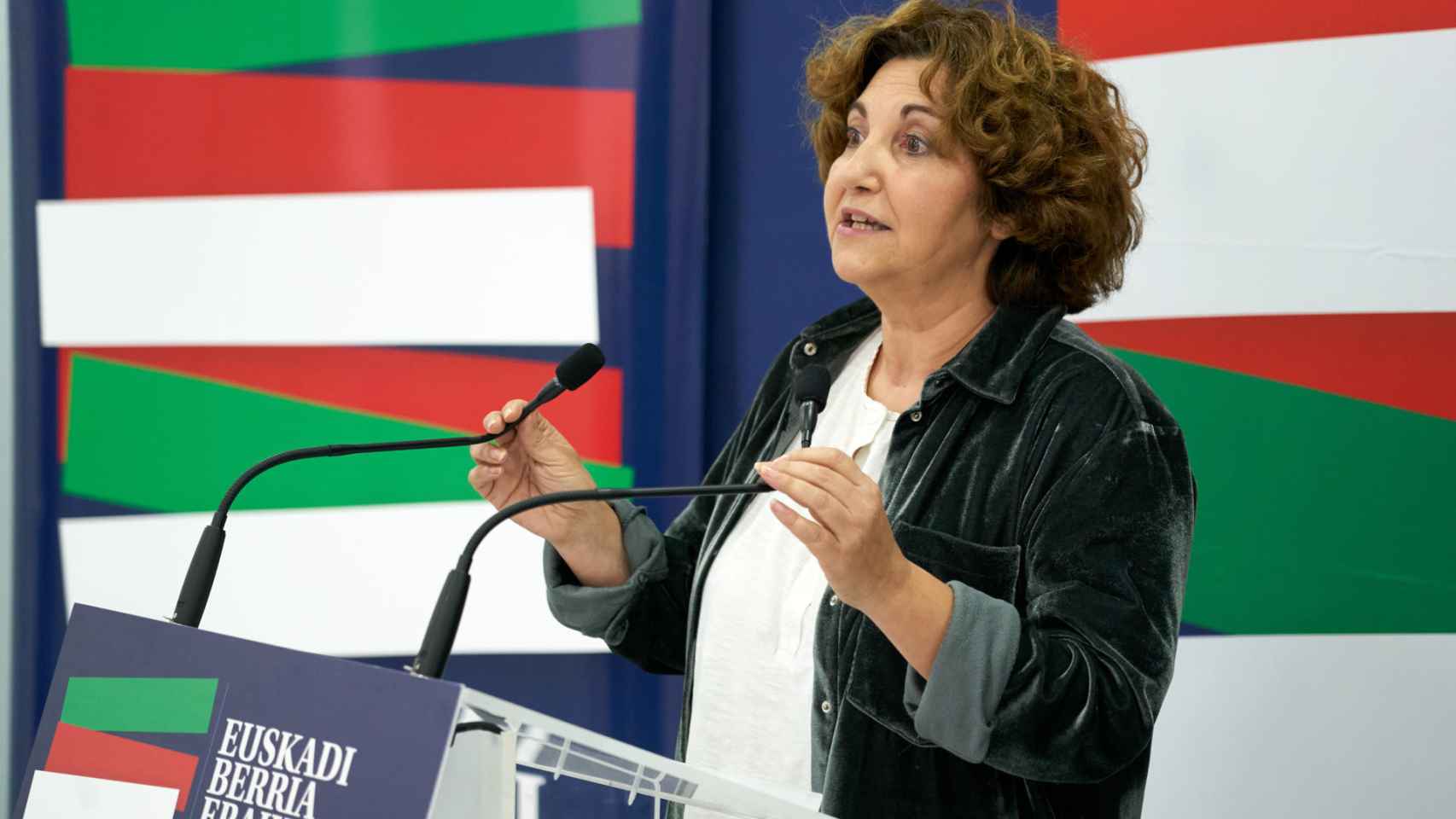 La coordinadora general de Podemos Euskadi, Pilar Garrido / L. RICO - EFE