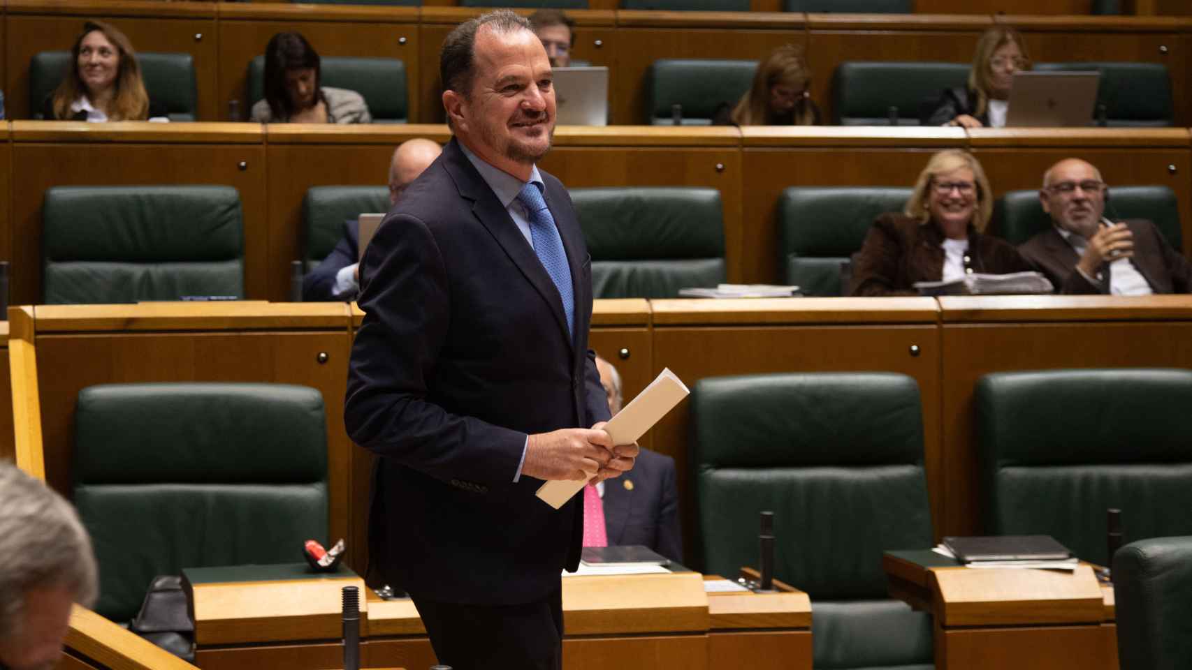 El expresidente del PP vasco y portavoz del grupo parlamentario, Carlos Iturgaiz / Legebiltzarra
