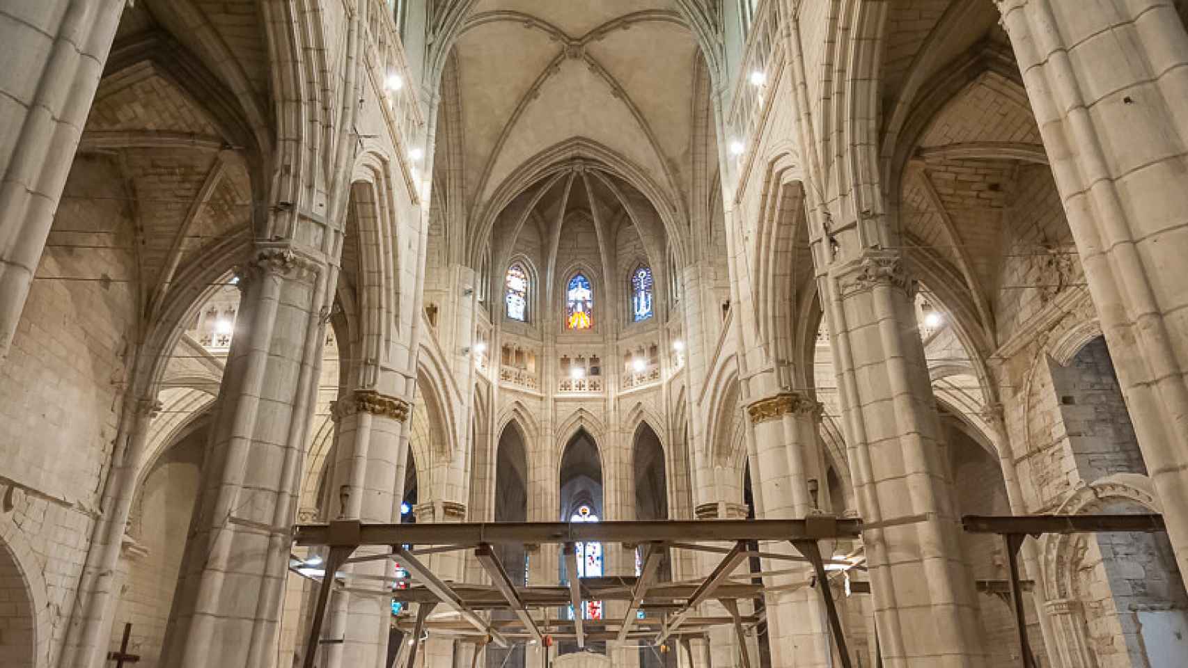 Interior de la Catedral de Santa María, en Vitoria-Gasteiz