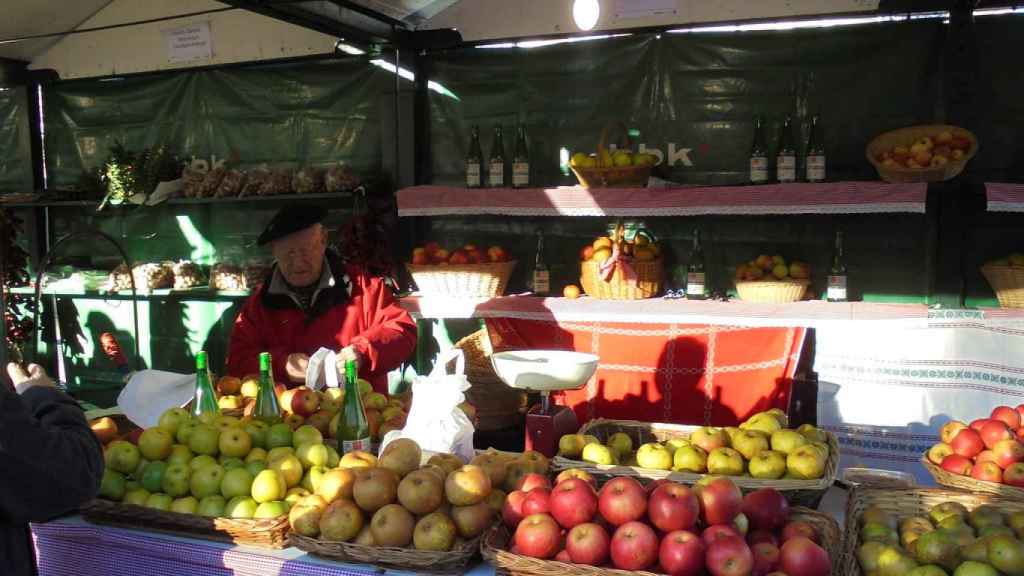 Mercado de Santo Tomás, el más importante de invierno en Bilbao.