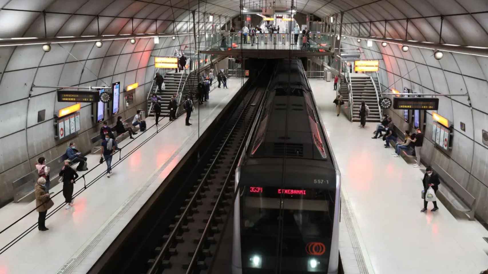 Imagen de archivo de una estación de metro en Bilbao