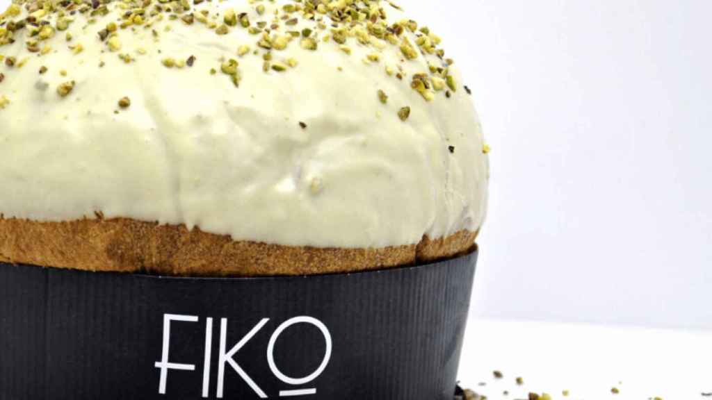 Panettone de pistacho relleno de Lord Cupcake.