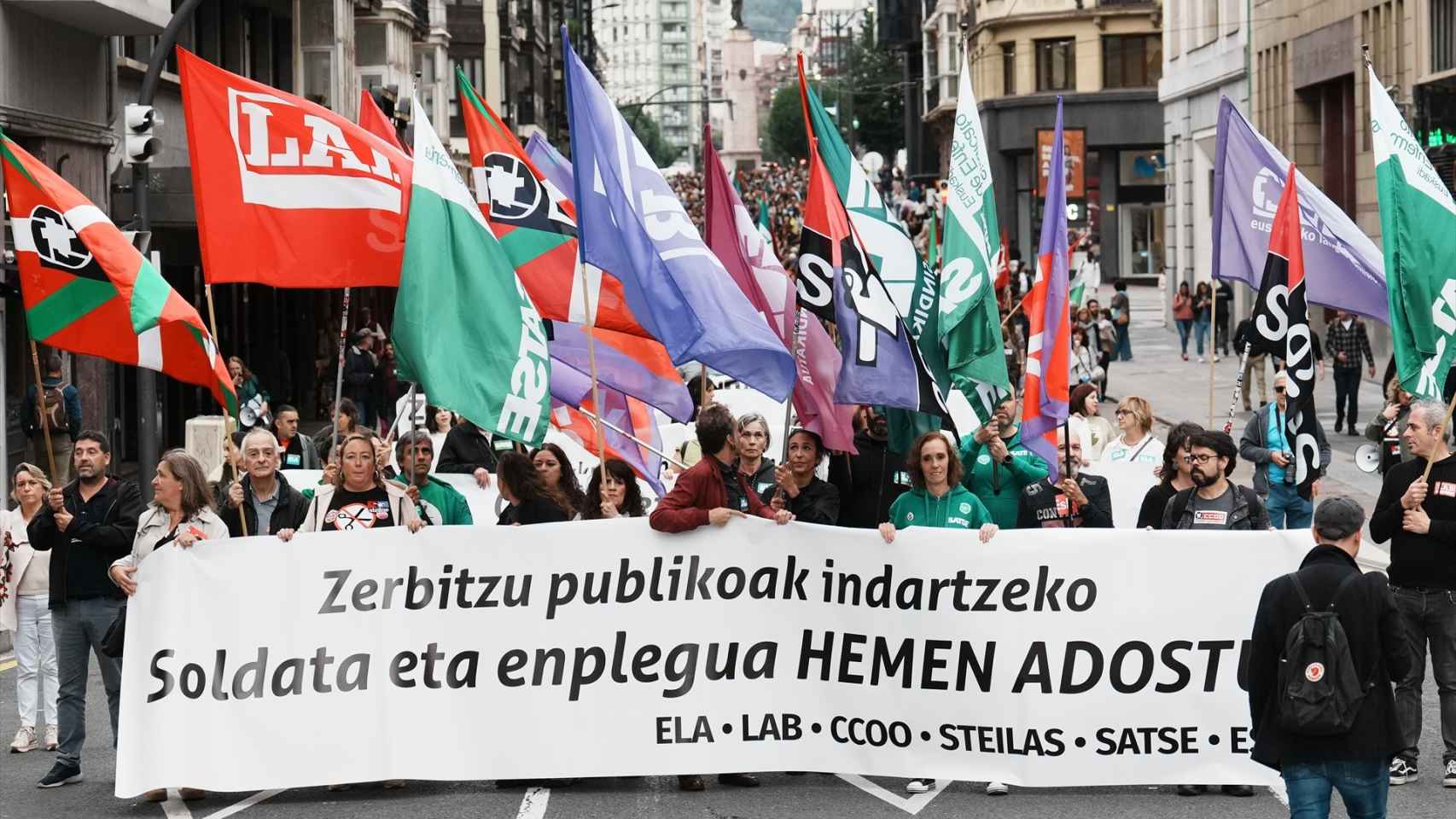 150.000 funcionarios vascos encaran una nueva jornada de huelga/Europa Press