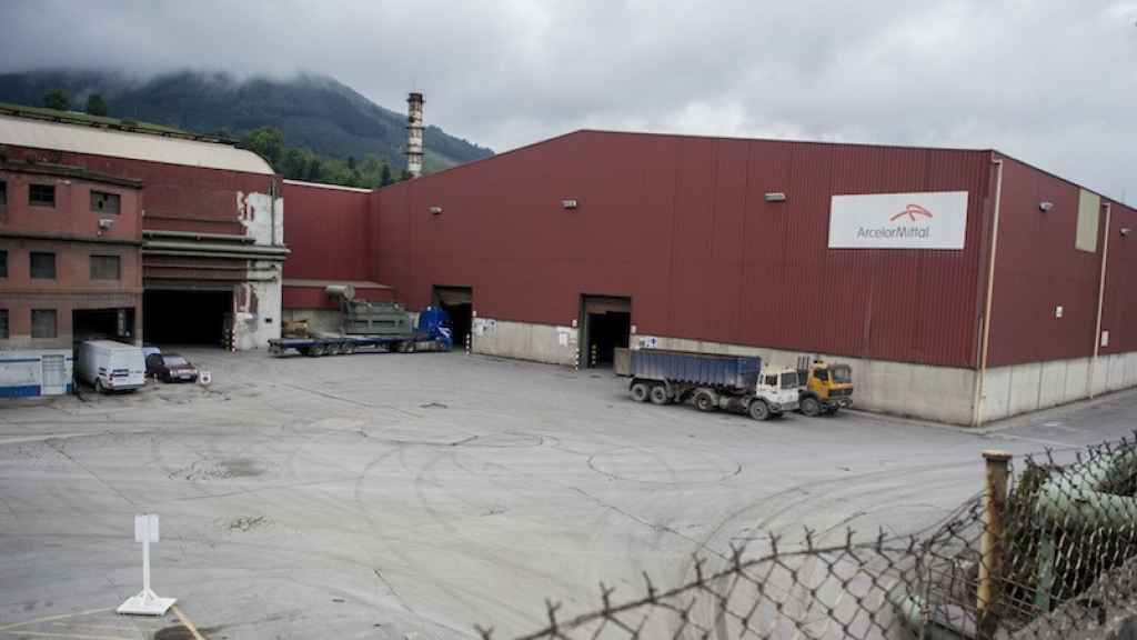 La fábrica de Arcelor Mittal, en Zumárraga. En esta parcela iban a comenzar las obras del Plastic Energy Group.