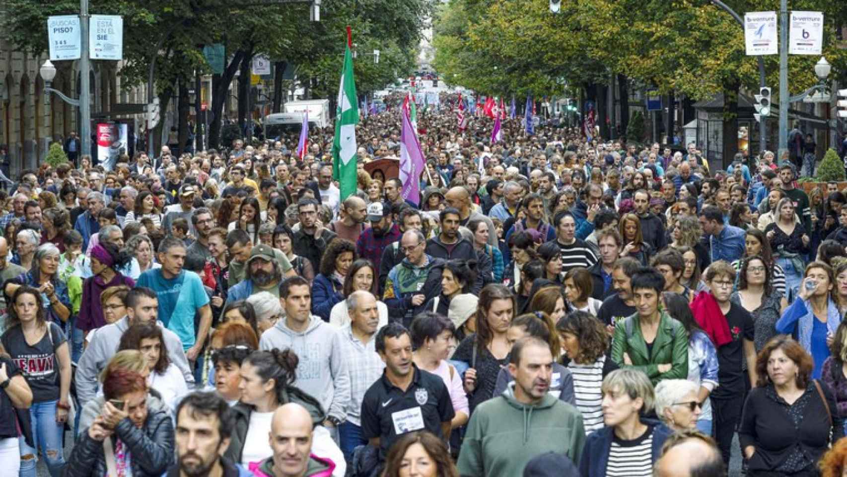 Movilización en Bilbao