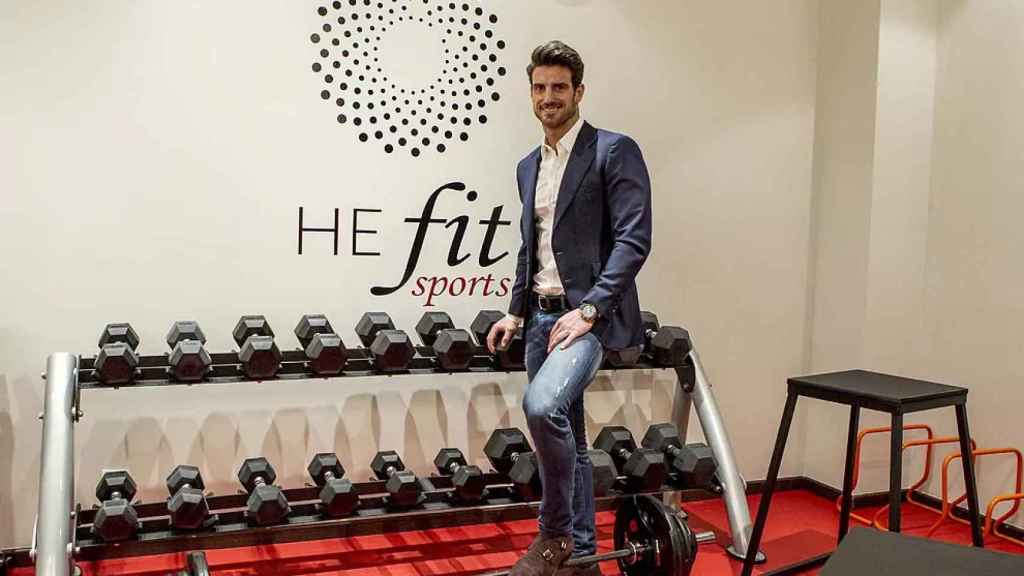 Aitor Ocio, en la inauguración de su centro de entrenamiento TheFit en Vitoria-Gasteiz.