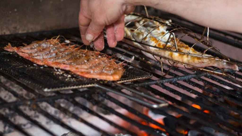 La parrilla del restaurante Bedua, su seña de identidad.