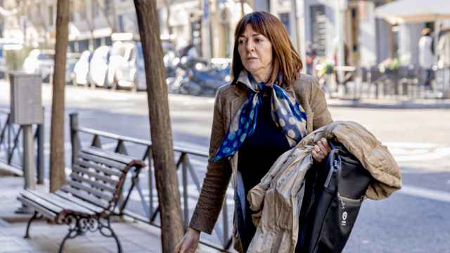 Idoia Mendia, consejera de Trabajo y vicelehendakari, a su llegada a una reunión del PSOE en Madrid / EP
