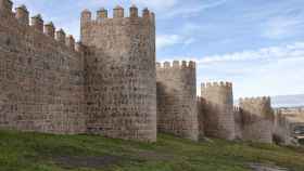 Una muralla medieval en España.