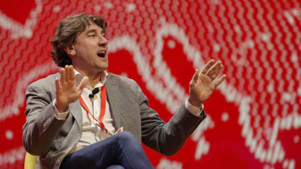 Eneko Andueza en la convención política del PSOE en A Coruña / CABALAR - EFE