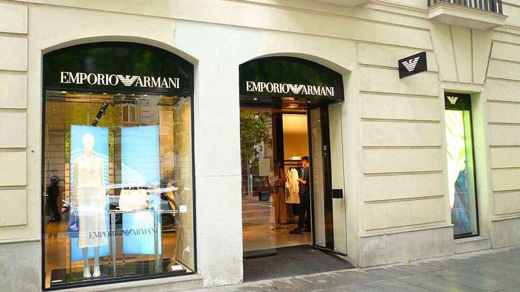 Una tienda de Emporio Armani.