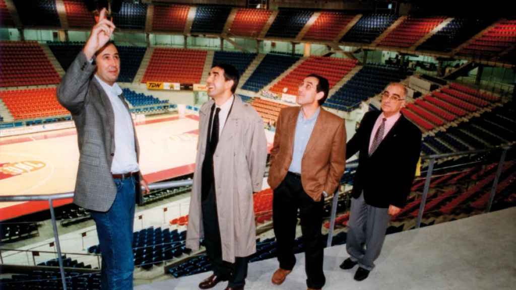 Querejeta muestra las obras que se están realizando en el Buesa Arena.