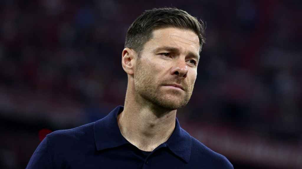 Xabi Alonso, durante un encuentro con el Bayer Leverkusen esta temporada.