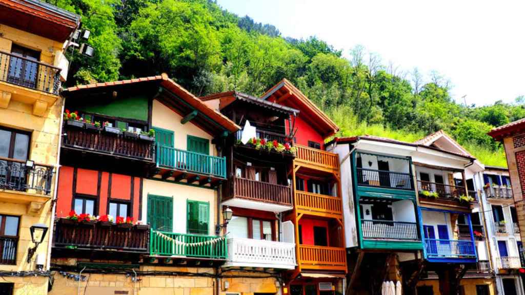 Casas de Pasaia Donibane, en Gipuzkoa.