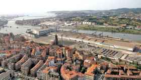 Vista aérea de ArcelorMittal Sestao, la Acería Compacta de Bizkaia (ACB)