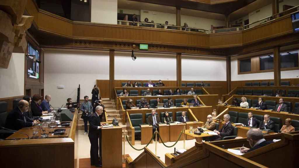 Imagen de archivo. Urkullu en el Parlamento vasco / Europa Press