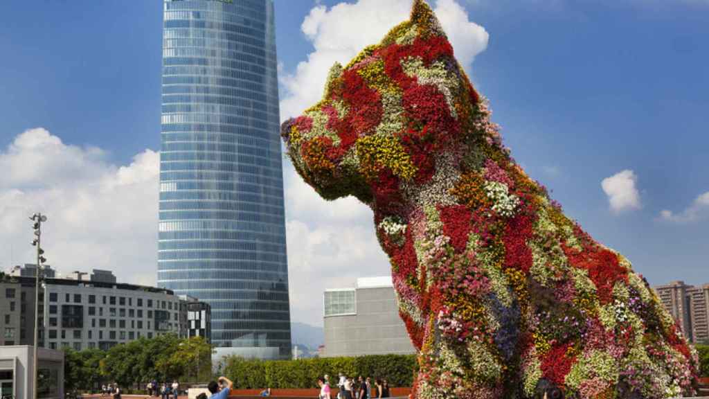 Puppy en el Guggenheim, en Bilbao.