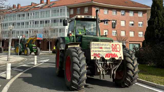 Huelga de agricultores en  Vitoria / CV