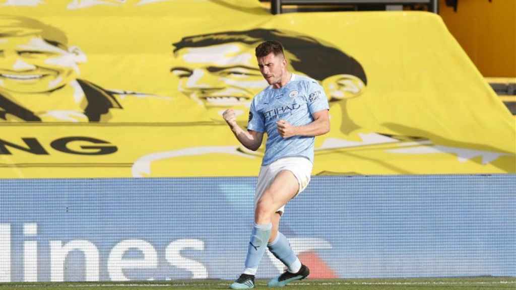 Aymeric Laporte, durante su etapa como jugador del Manchester City.