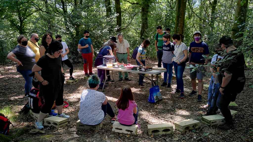 Una de las excursiones que organizan con las familias.