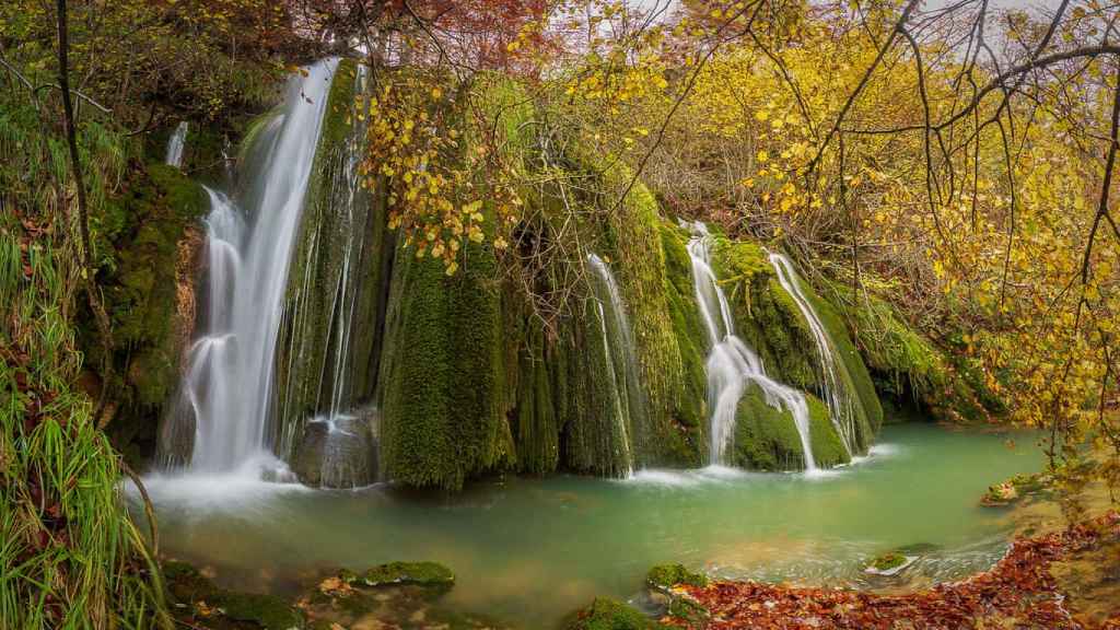 Una panorámica de las Cascadas de la Toberia, en Álava.