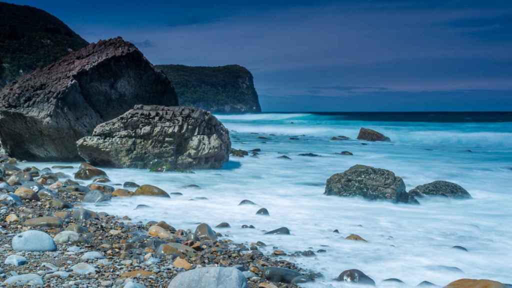 La playa de Lapatza, en Bizkaia.