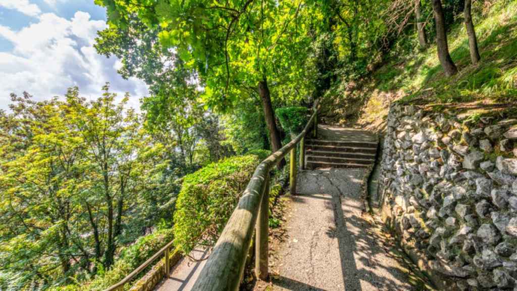 Escaleras que del monte Urgull.