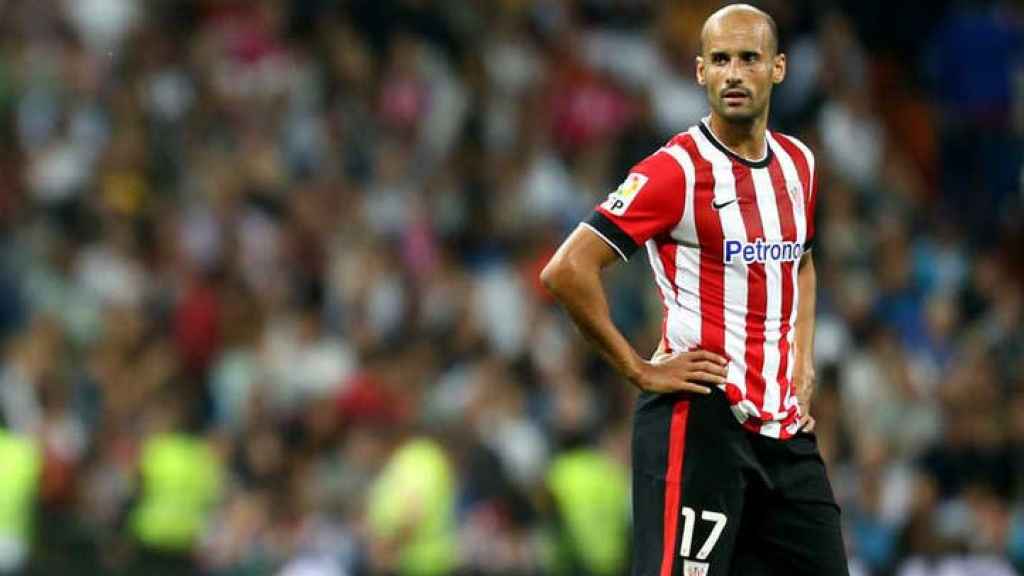 Mikel Rico, durante su última temporada como jugador del Athletic Club.