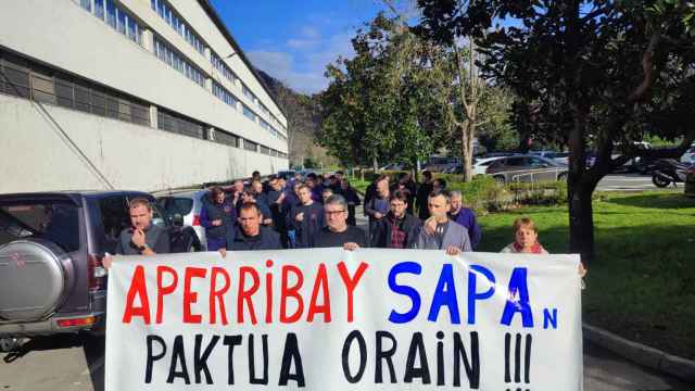 Manifestación de la plantilla de Sapa en Andoain / LAB