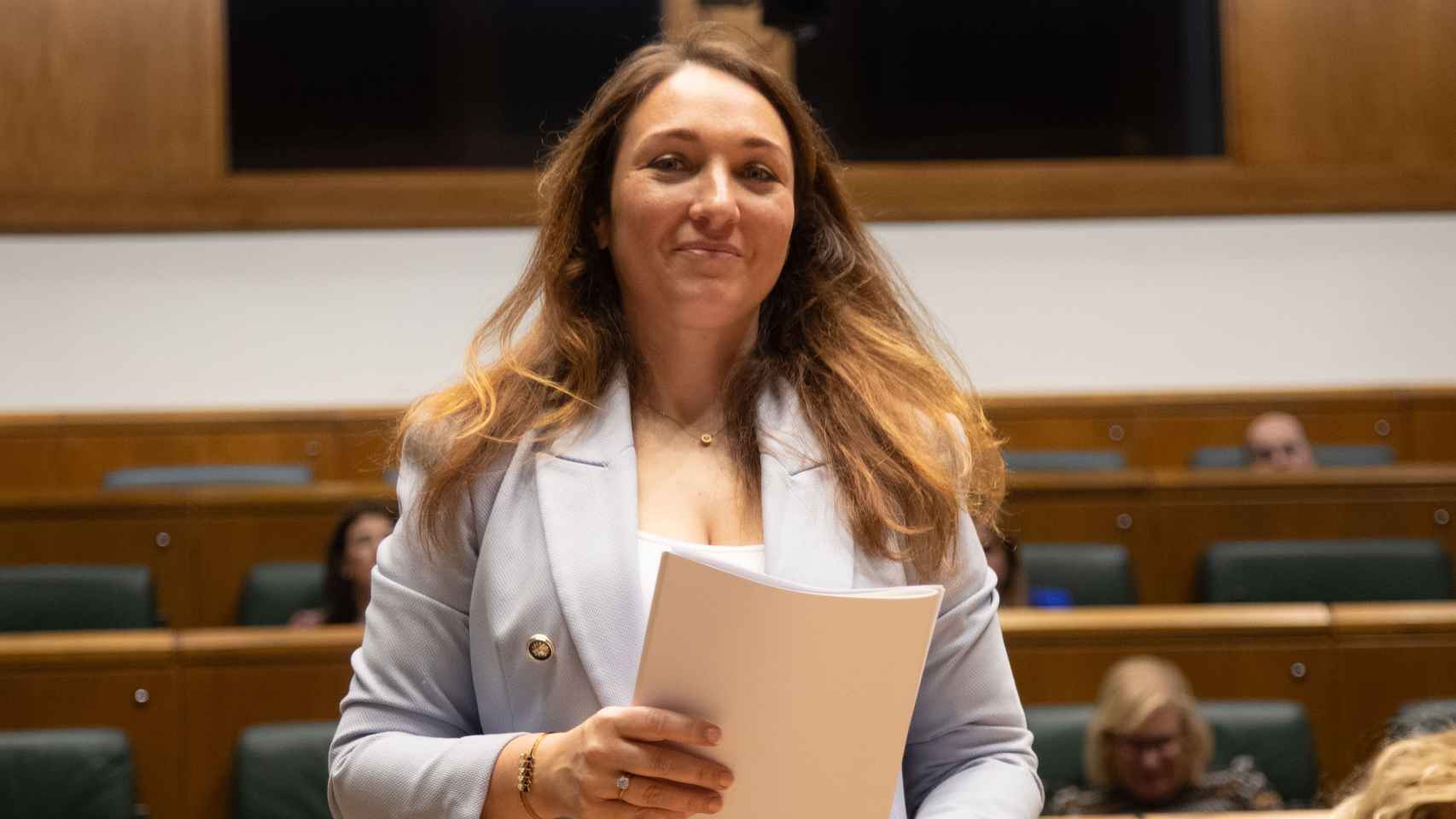 La parlamentaria del PP vasco y posible candidata por Gipuzkoa en el 21-A, Muriel Larrea / Legebiltzarra