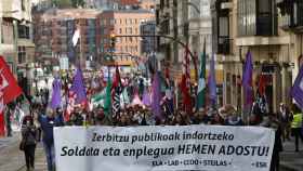Los sindicatos de funcionarios amenazan con más huelgas entre fuertes críticas del PNV/EFE