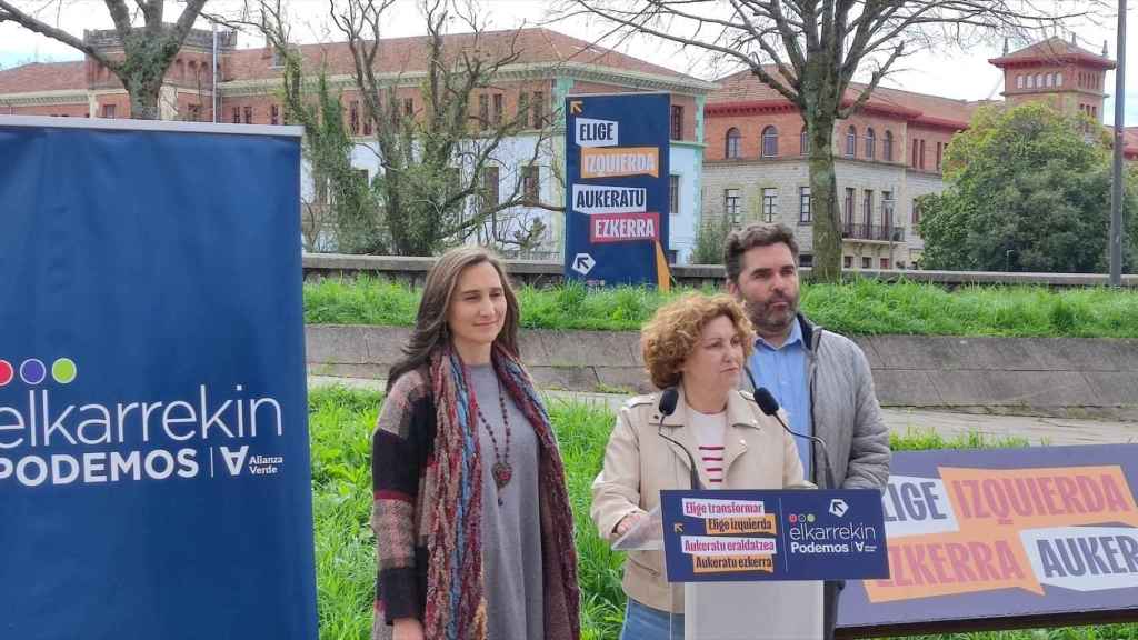 Acto de Elkarrekin Podemos en San Sebastián