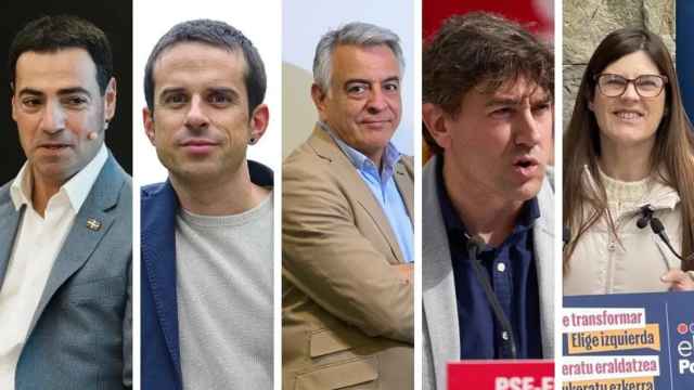 Los principales candidatos a las elecciones vascas.