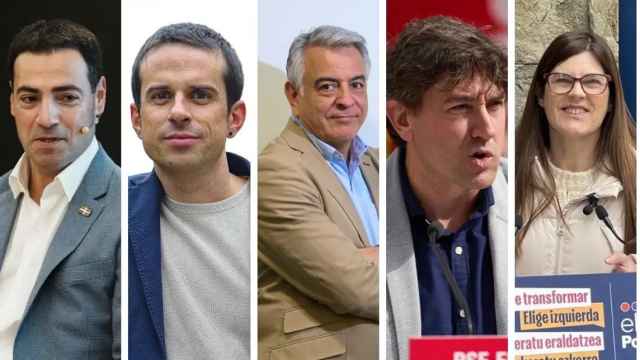 Los principales candidatos a las elecciones vascas.