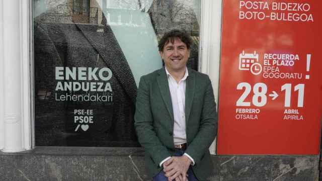 El candidato a lehendakari del PSE-EE, Eneko Andueza / Paulino Oribe