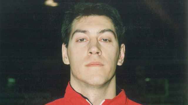 Santi Abad, durante su etapa como jugador de baloncesto.